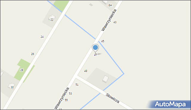 Glinianka, Wawrzyniecka, 47, mapa Glinianka