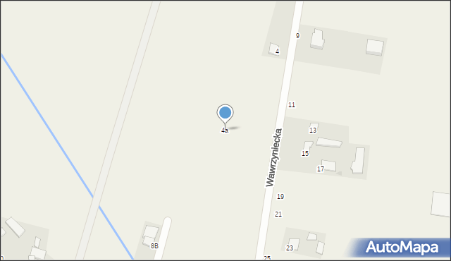 Glinianka, Wawrzyniecka, 4a, mapa Glinianka