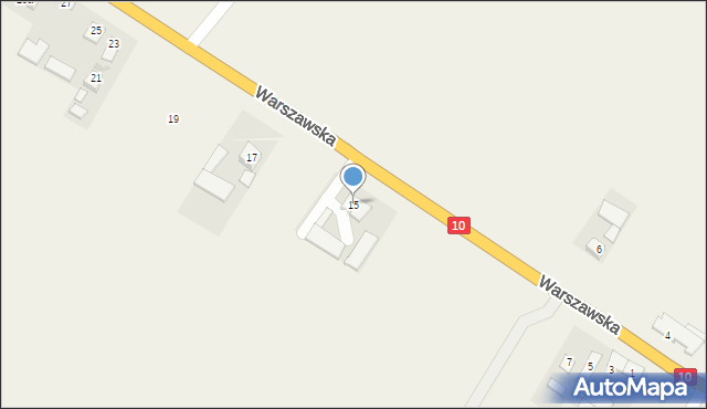 Głogowo, Warszawska, 15, mapa Głogowo