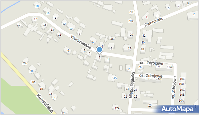 Golczewo, Warszawska, 3, mapa Golczewo