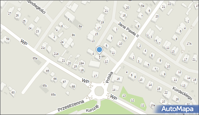 Goleniów, Wawrzyniaka Piotra, ks., 2, mapa Goleniów