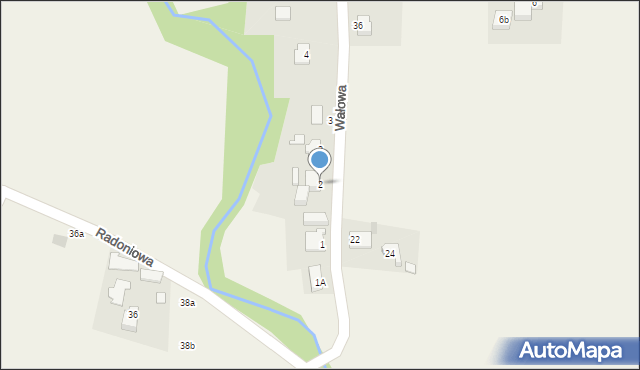 Goleszów, Wałowa, 2, mapa Goleszów