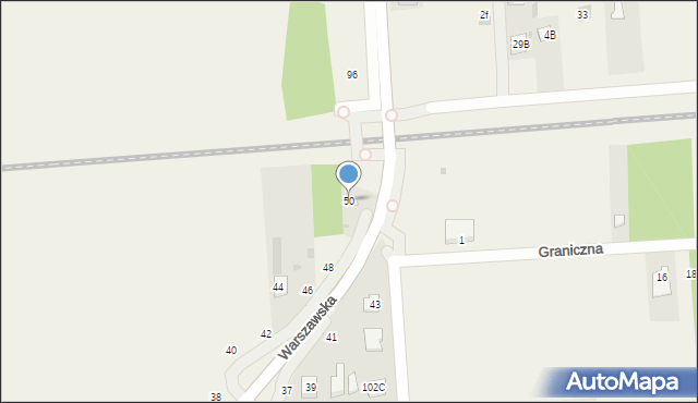 Góra, Warszawska, 50, mapa Góra