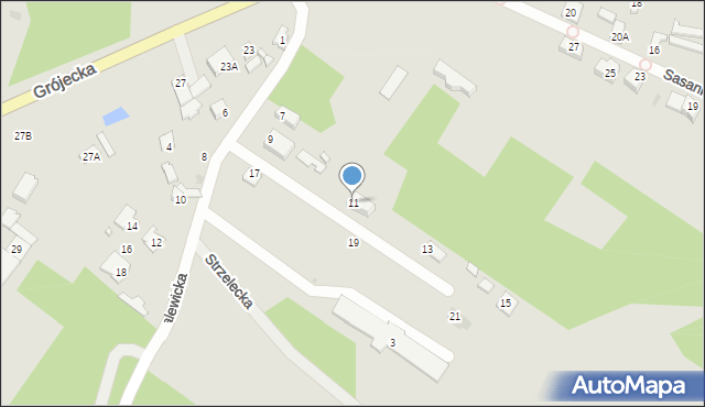 Góra Kalwaria, Walewicka, 11, mapa Góra Kalwaria