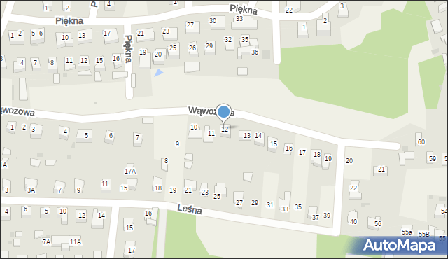Góra Puławska, Wąwozowa, 12, mapa Góra Puławska