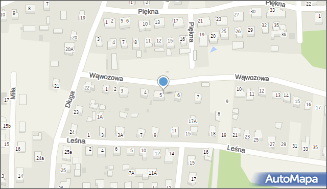 Góra Puławska, Wąwozowa, 5a, mapa Góra Puławska