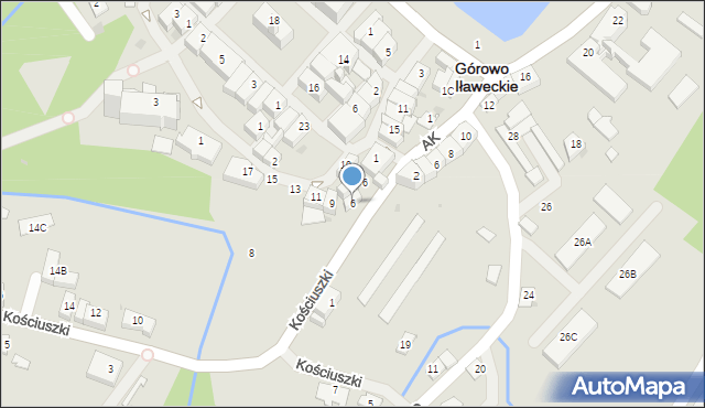 Górowo Iławeckie, Warmińska, 6, mapa Górowo Iławeckie