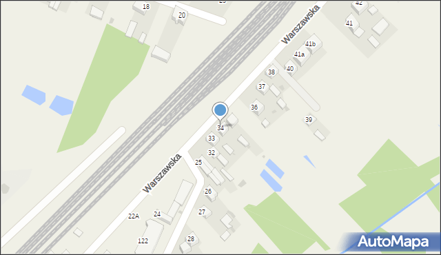 Gorzkowice, Warszawska, 34, mapa Gorzkowice