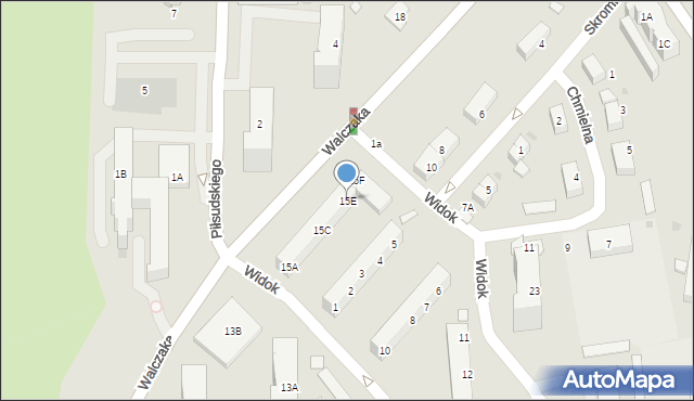Gorzów Wielkopolski, Walczaka Franciszka, 15E, mapa Gorzów Wielkopolski
