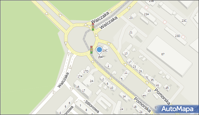 Gorzów Wielkopolski, Walczaka Franciszka, 19A, mapa Gorzów Wielkopolski