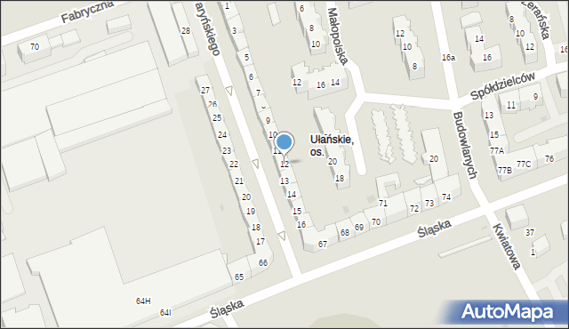 Gorzów Wielkopolski, Waryńskiego Ludwika, 12, mapa Gorzów Wielkopolski