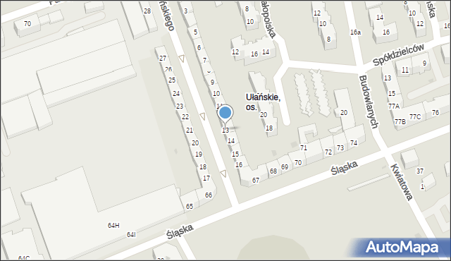 Gorzów Wielkopolski, Waryńskiego Ludwika, 13, mapa Gorzów Wielkopolski