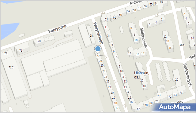 Gorzów Wielkopolski, Waryńskiego Ludwika, 27, mapa Gorzów Wielkopolski