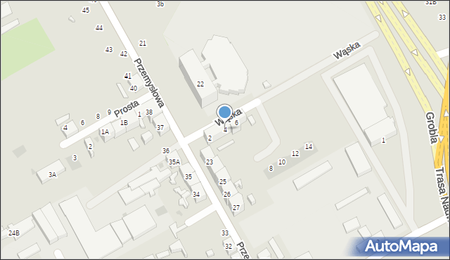 Gorzów Wielkopolski, Wąska, 4, mapa Gorzów Wielkopolski