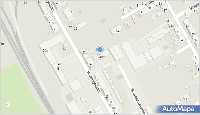 Gorzów Wielkopolski, Wawrzyniaka Piotra, ks., 24B, mapa Gorzów Wielkopolski