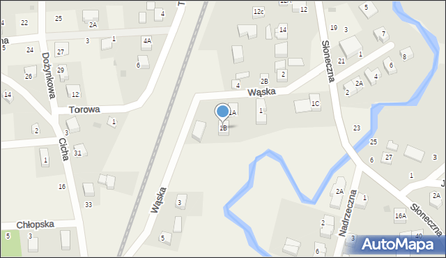 Gościcino, Wąska, 1B, mapa Gościcino