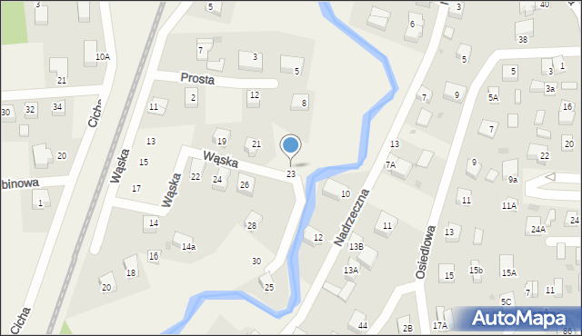 Gościcino, Wąska, 23, mapa Gościcino