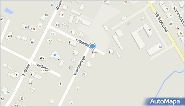 Gostynin, Wakulskiego Ksawerego, 1, mapa Gostynin