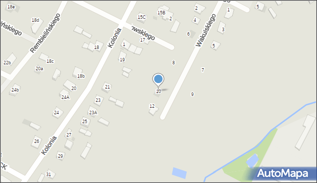 Gostynin, Wakulskiego Ksawerego, 10, mapa Gostynin