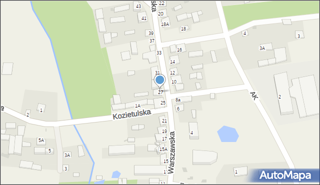 Goszczyn, Warszawska, 27, mapa Goszczyn