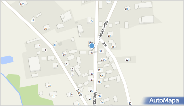 Goszczyn, Warszawska, 51, mapa Goszczyn