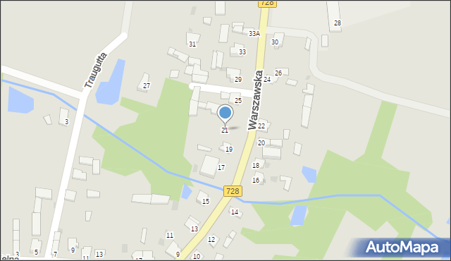 Gowarczów, Warszawska, 21, mapa Gowarczów