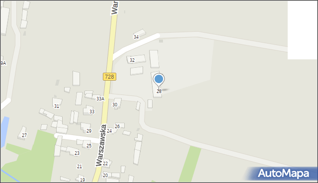 Gowarczów, Warszawska, 28, mapa Gowarczów
