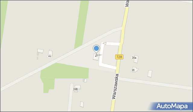 Gowarczów, Warszawska, 47, mapa Gowarczów