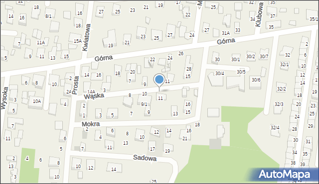 Grabówka, Wąska, 12, mapa Grabówka