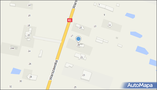 Grabowo, Warszawska, 19, mapa Grabowo