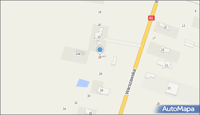 Grabowo, Warszawska, 24, mapa Grabowo