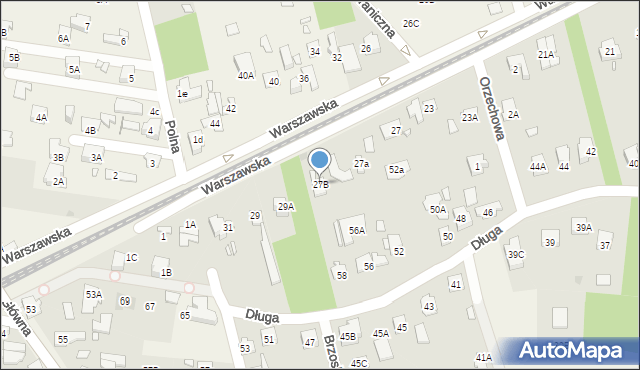 Granica, Warszawska, 27B, mapa Granica