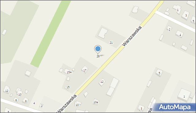 Grębków, Warszawska, 19, mapa Grębków