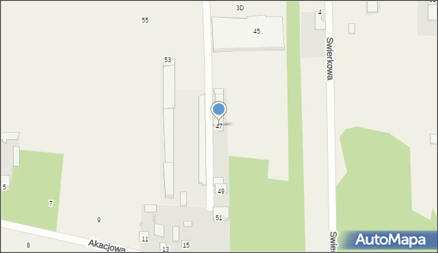 Gręzów, Warszawska, 47, mapa Gręzów