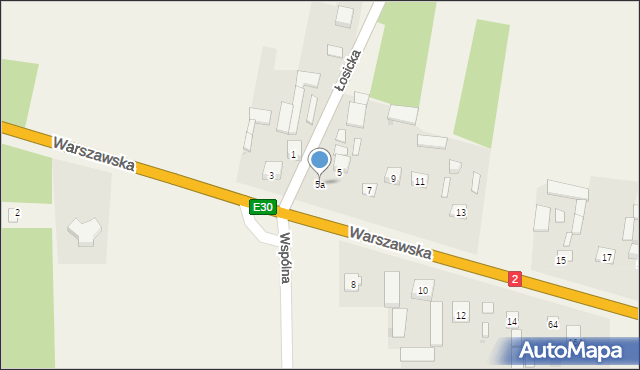 Grochówka, Warszawska, 5a, mapa Grochówka