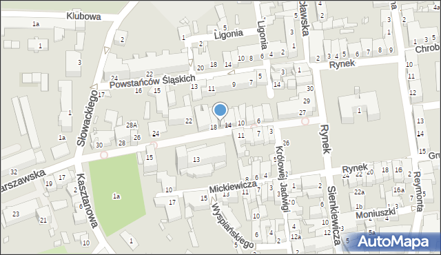 Grodków, Warszawska, 16, mapa Grodków