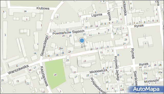 Grodków, Warszawska, 22, mapa Grodków