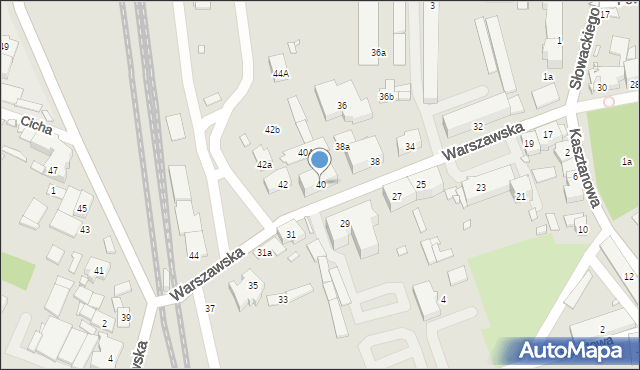 Grodków, Warszawska, 40, mapa Grodków