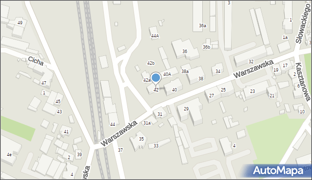 Grodków, Warszawska, 42, mapa Grodków