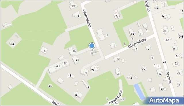 Grodzisk Mazowiecki, Warmińska, 20, mapa Grodzisk Mazowiecki