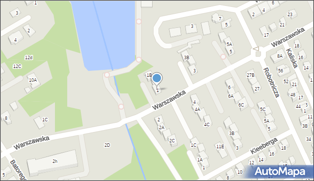 Grodzisk Mazowiecki, Warszawska, 1, mapa Grodzisk Mazowiecki