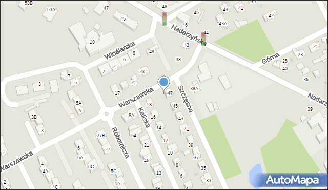Grodzisk Mazowiecki, Warszawska, 10, mapa Grodzisk Mazowiecki