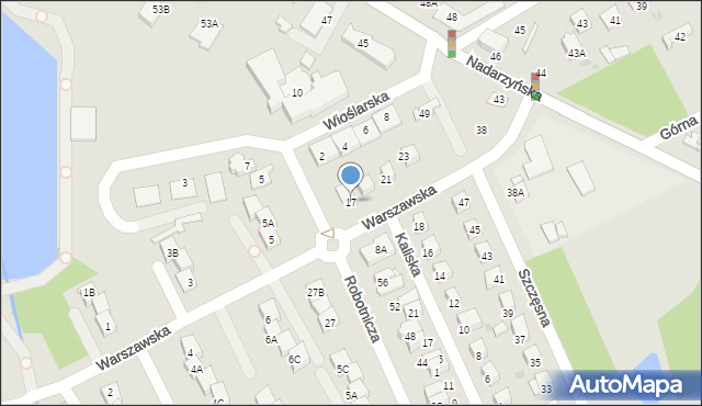 Grodzisk Mazowiecki, Warszawska, 17, mapa Grodzisk Mazowiecki