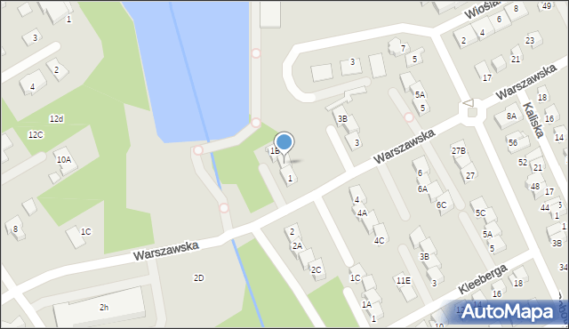 Grodzisk Mazowiecki, Warszawska, 1A, mapa Grodzisk Mazowiecki