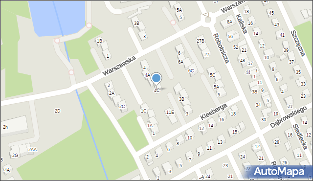 Grodzisk Mazowiecki, Warszawska, 4C, mapa Grodzisk Mazowiecki