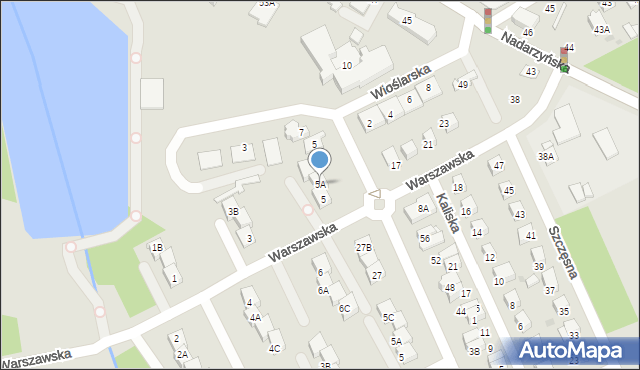 Grodzisk Mazowiecki, Warszawska, 5A, mapa Grodzisk Mazowiecki