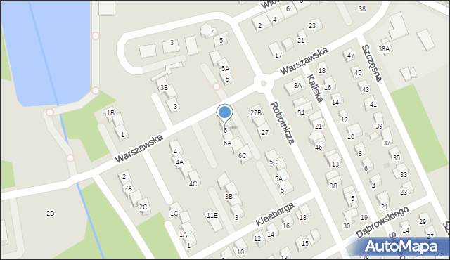 Grodzisk Mazowiecki, Warszawska, 6, mapa Grodzisk Mazowiecki