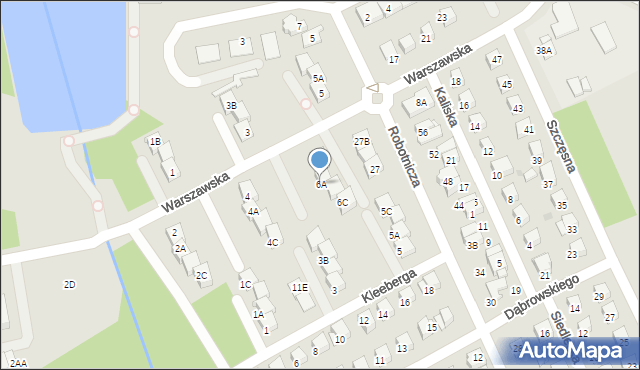 Grodzisk Mazowiecki, Warszawska, 6A, mapa Grodzisk Mazowiecki