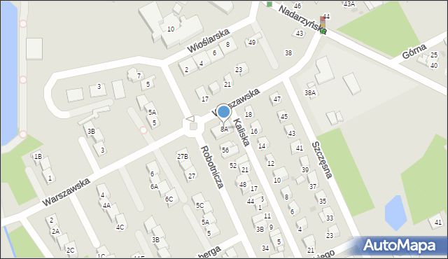 Grodzisk Mazowiecki, Warszawska, 8A, mapa Grodzisk Mazowiecki