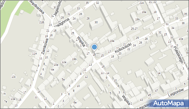 Grudziądz, Wąska, 18, mapa Grudziądza